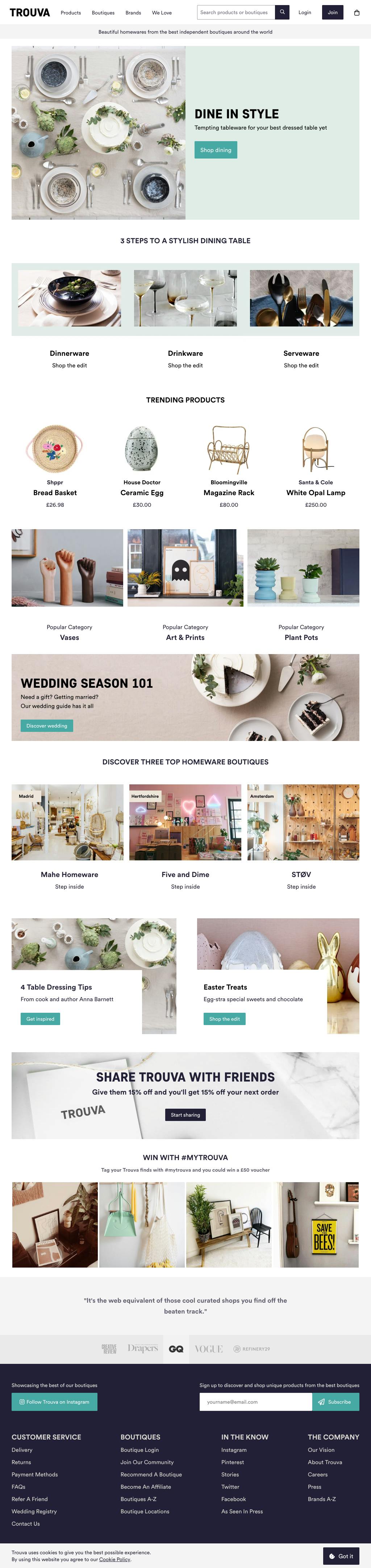 Trouva Homepage 1024