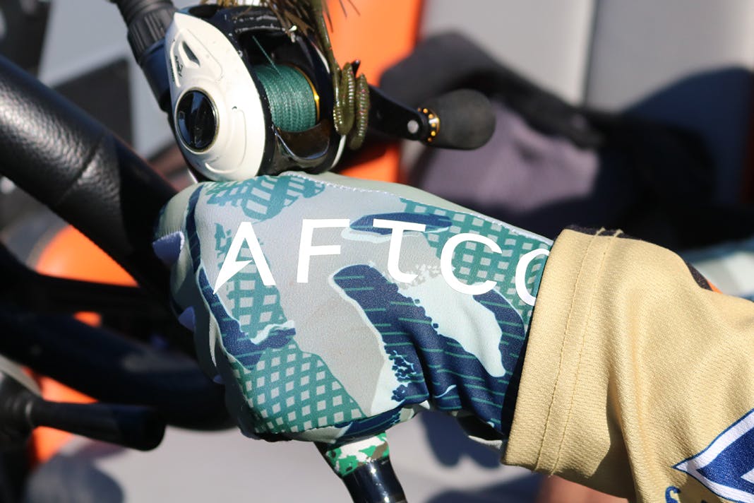 AFTCO Solago Sun Gloves - 2x - Blue Camo