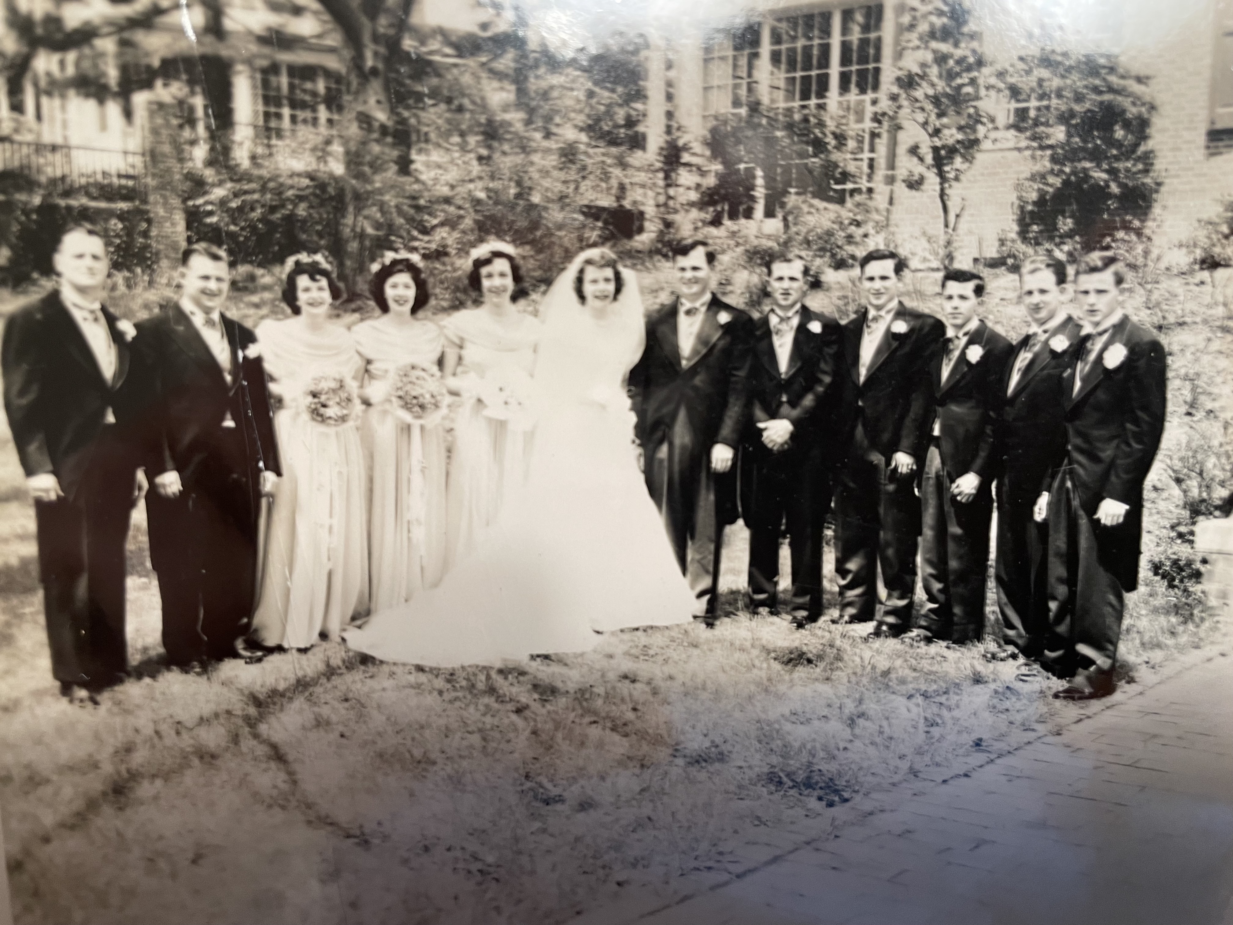 Uncle Daniel's & Aunt Anita's Wedding Picture with Bathon brothers!
University Parkway, May 6, 1950