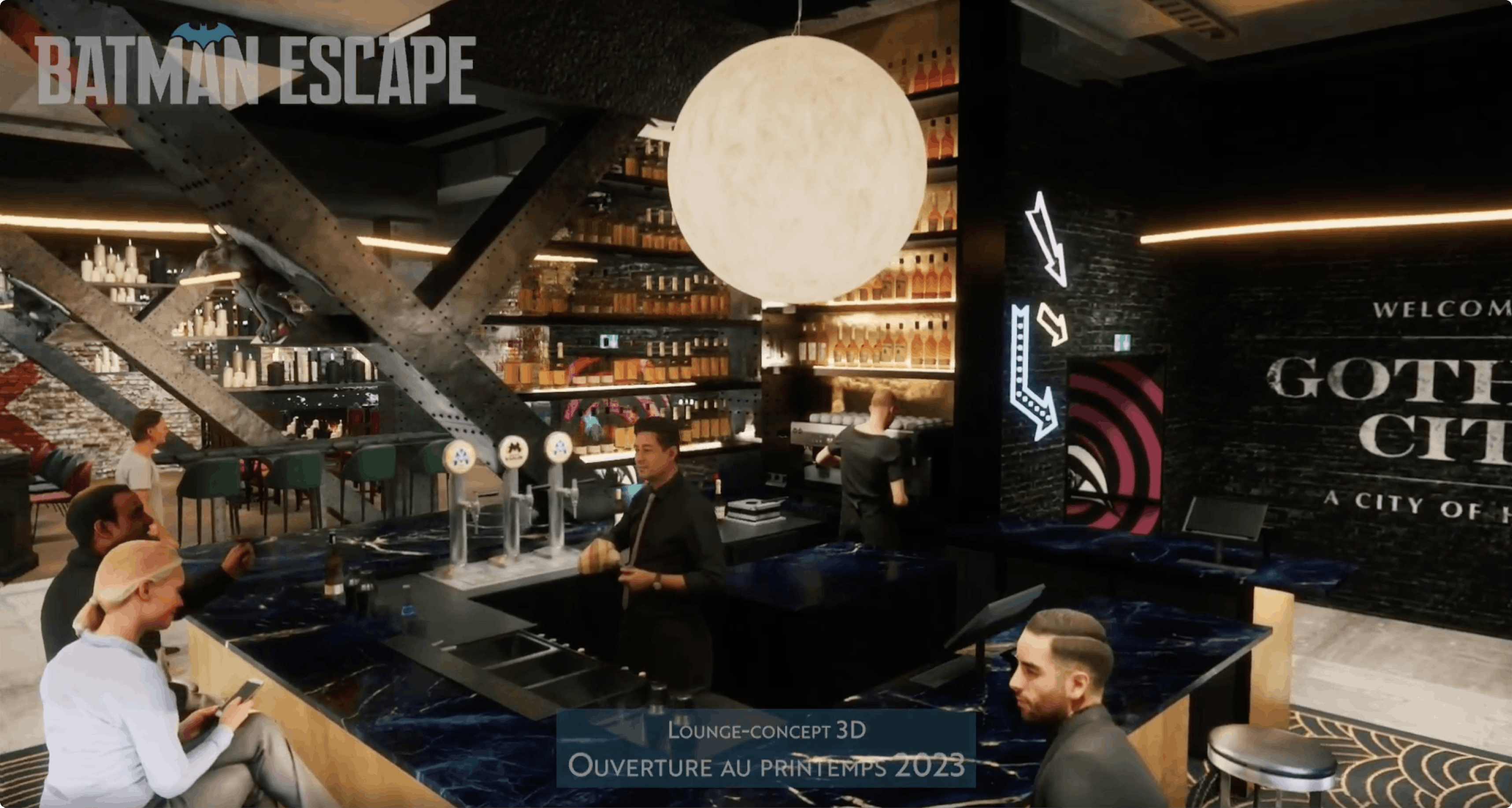 Le Lounge de Gotham City - Batman Escape