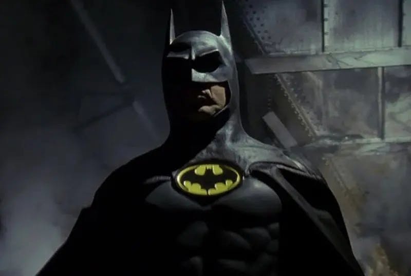 L'acteur Michael Keaton incarnant Batman dans Batman 1989