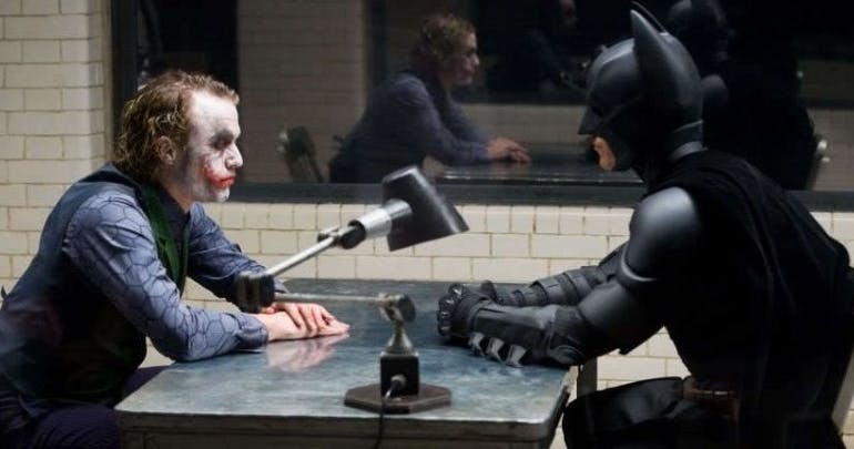 The Dark Knight face au Joker