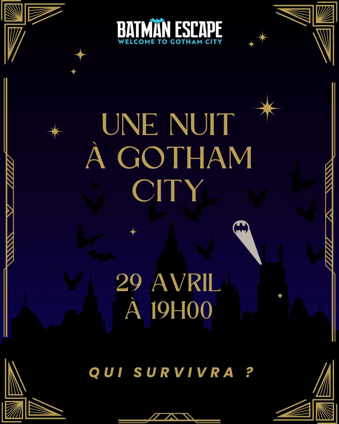 Nuit à Gotham City en avril