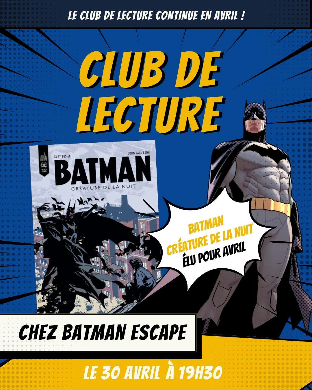 Club de Lecture Batman Sombre Reflets