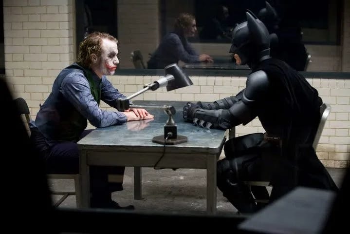 The Dark Knight, face à face Batman et Joker