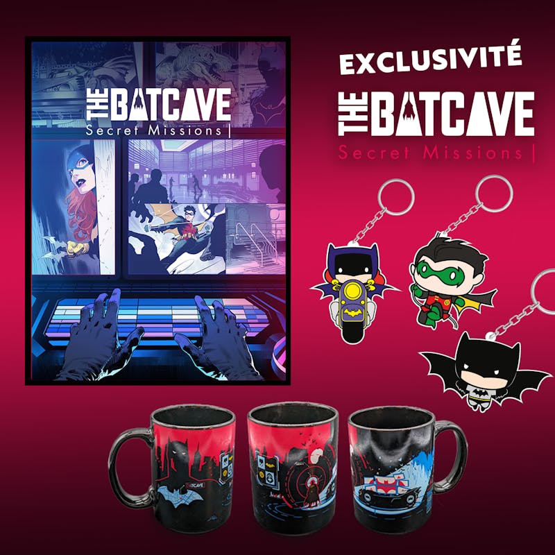 Produits exclusifs de l'escape game The Batcave