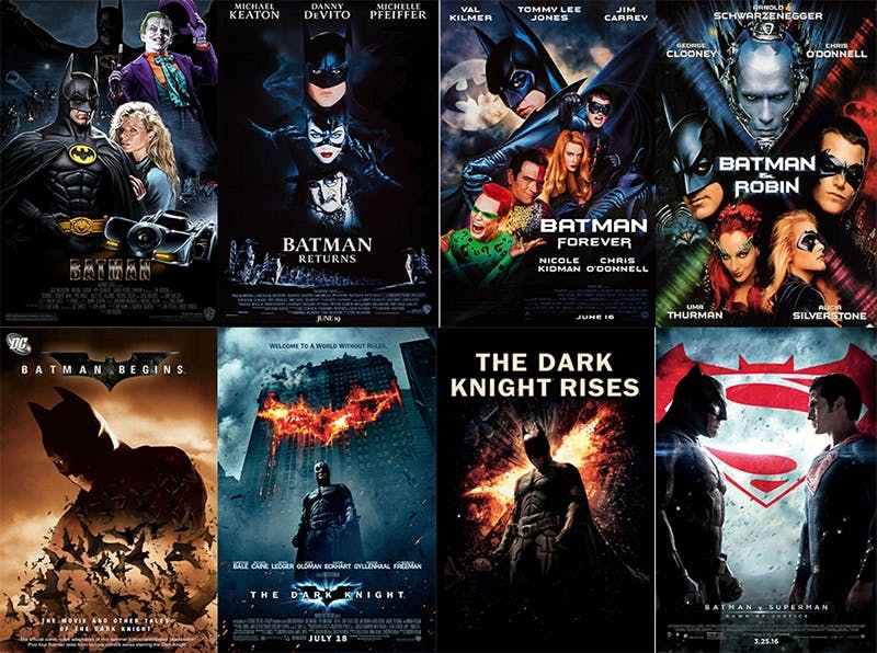 Toutes les affiches des films Batman