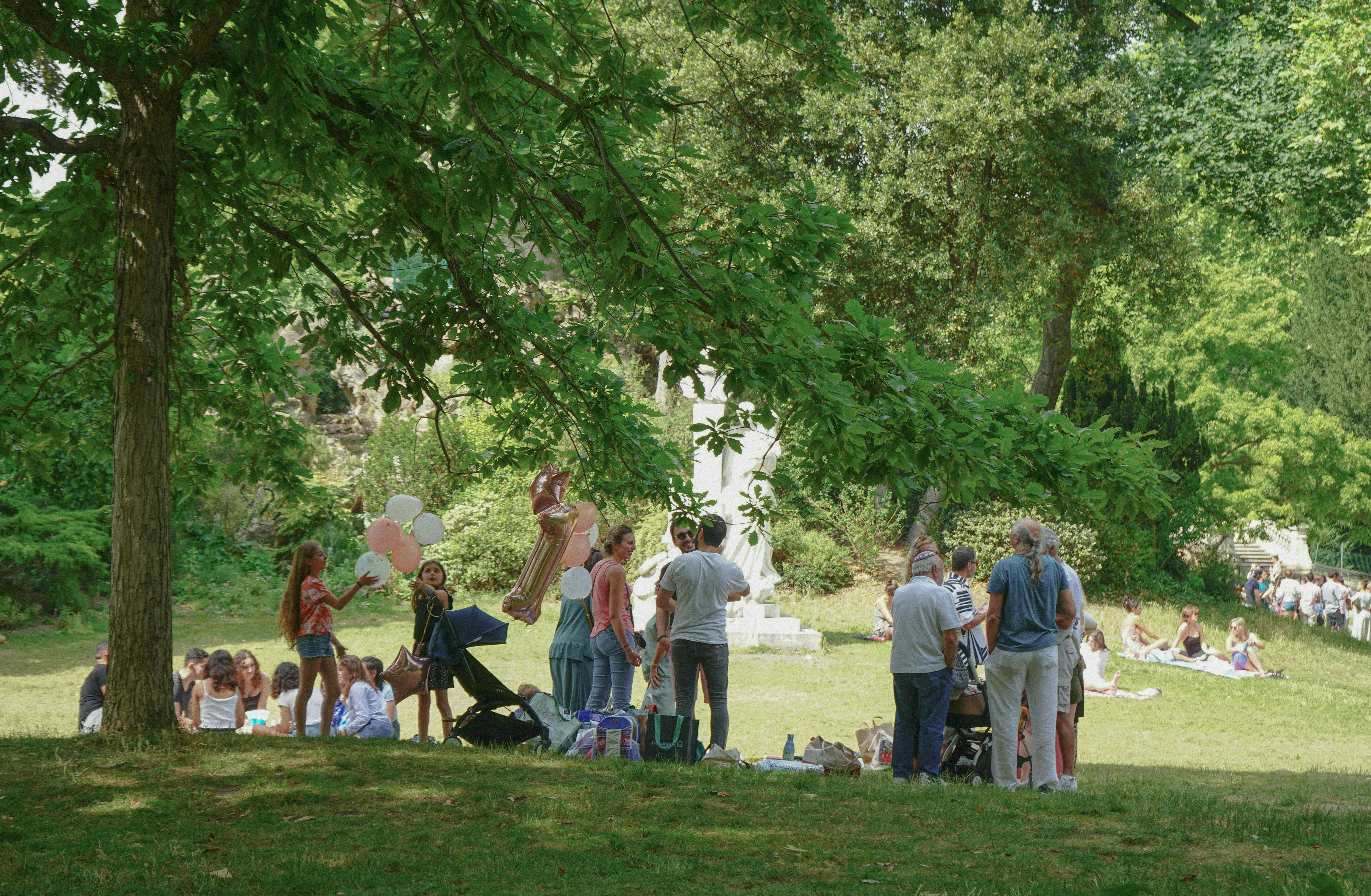 Un parc le dimanche à Paris