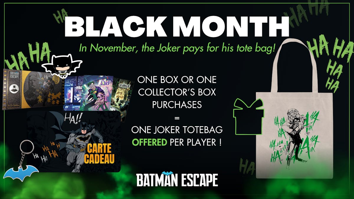Gift Box Offer Black Month at Batman Escape