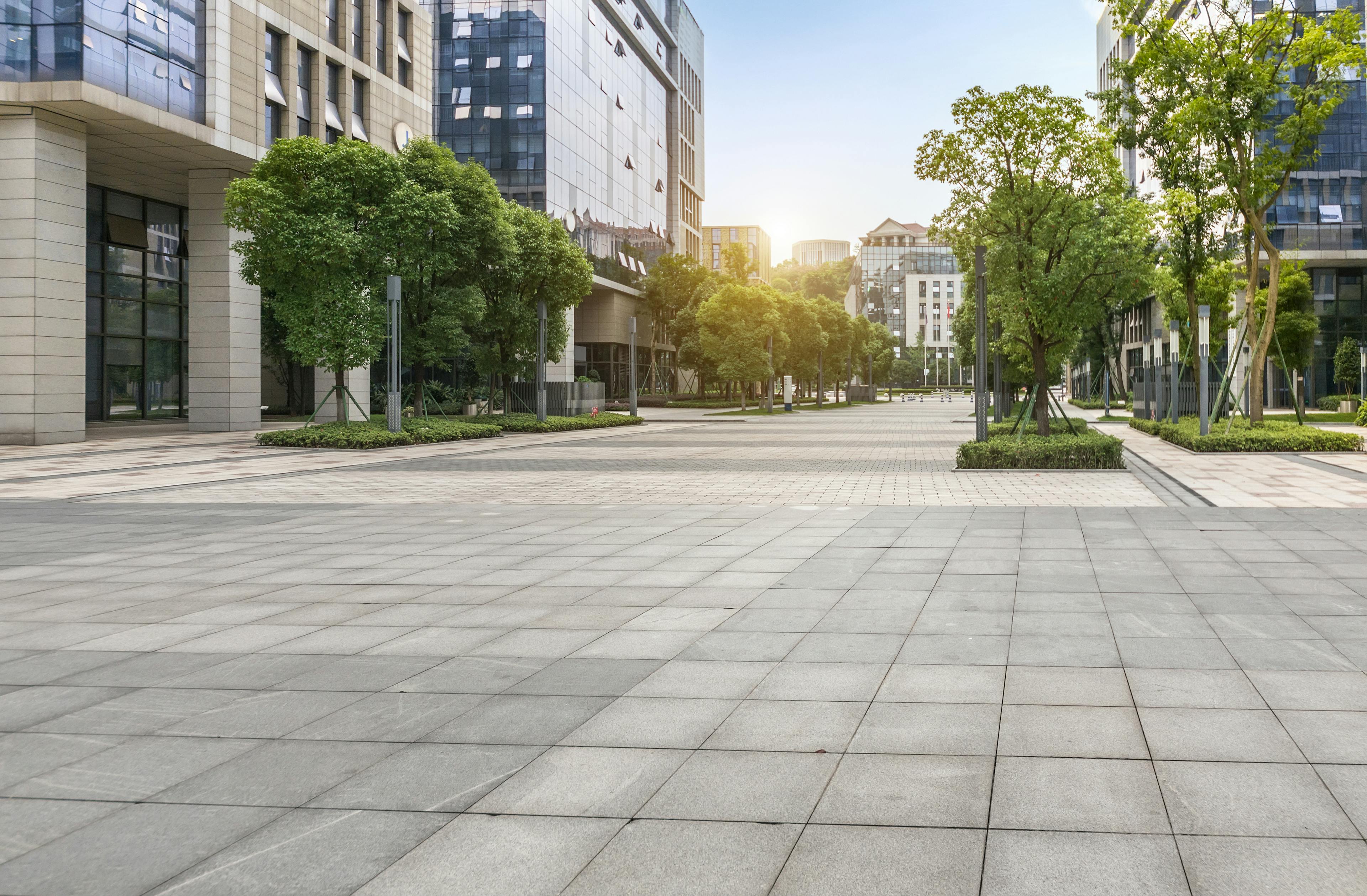 Häußerkomplex mit freier Fläche