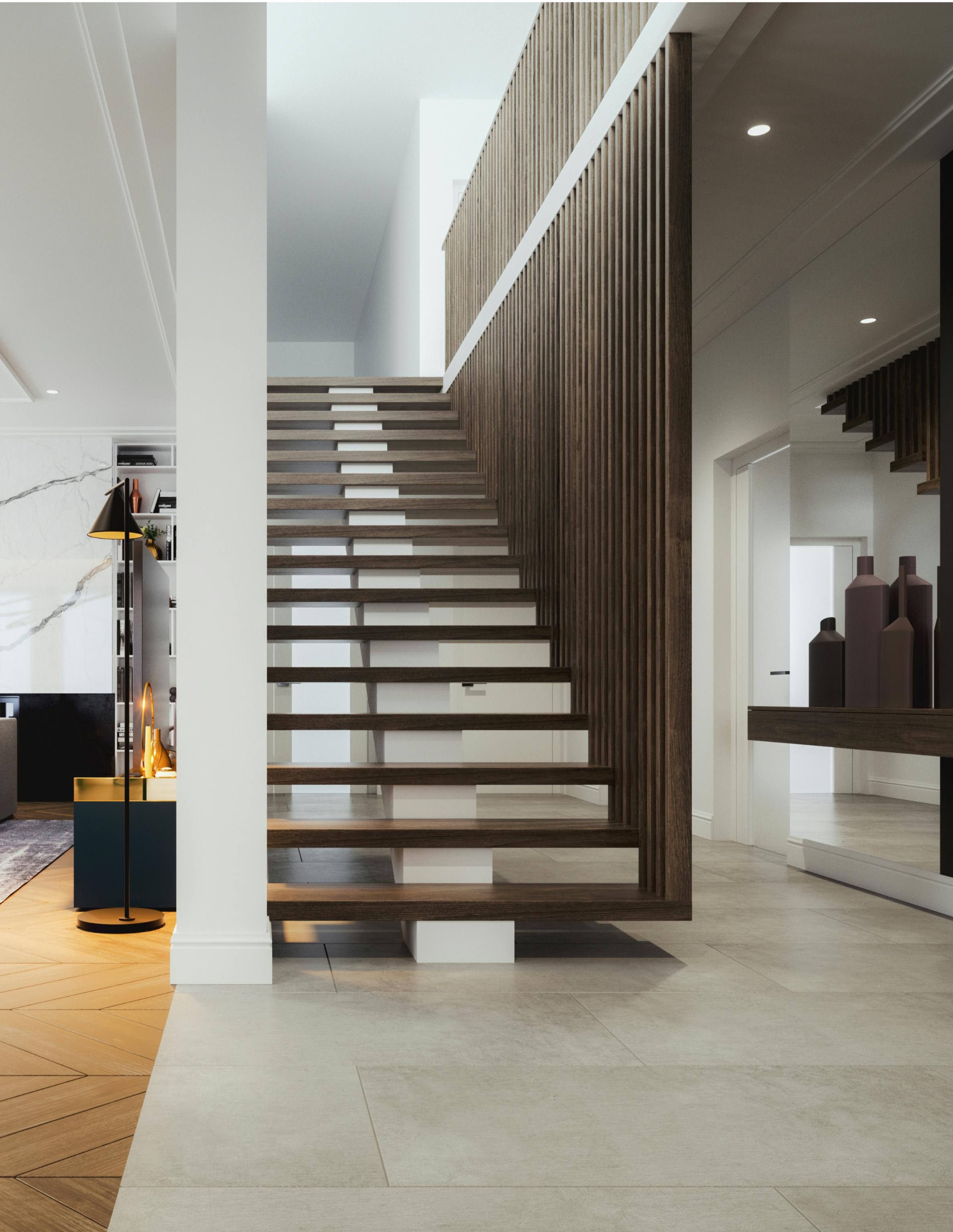 Treppen führen nach oben