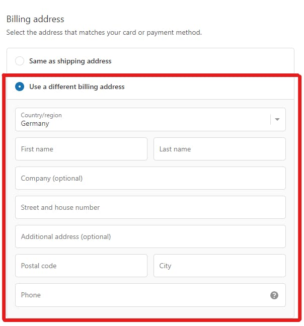 Bauwerk Colour Limewash Paint - How to add a billing address