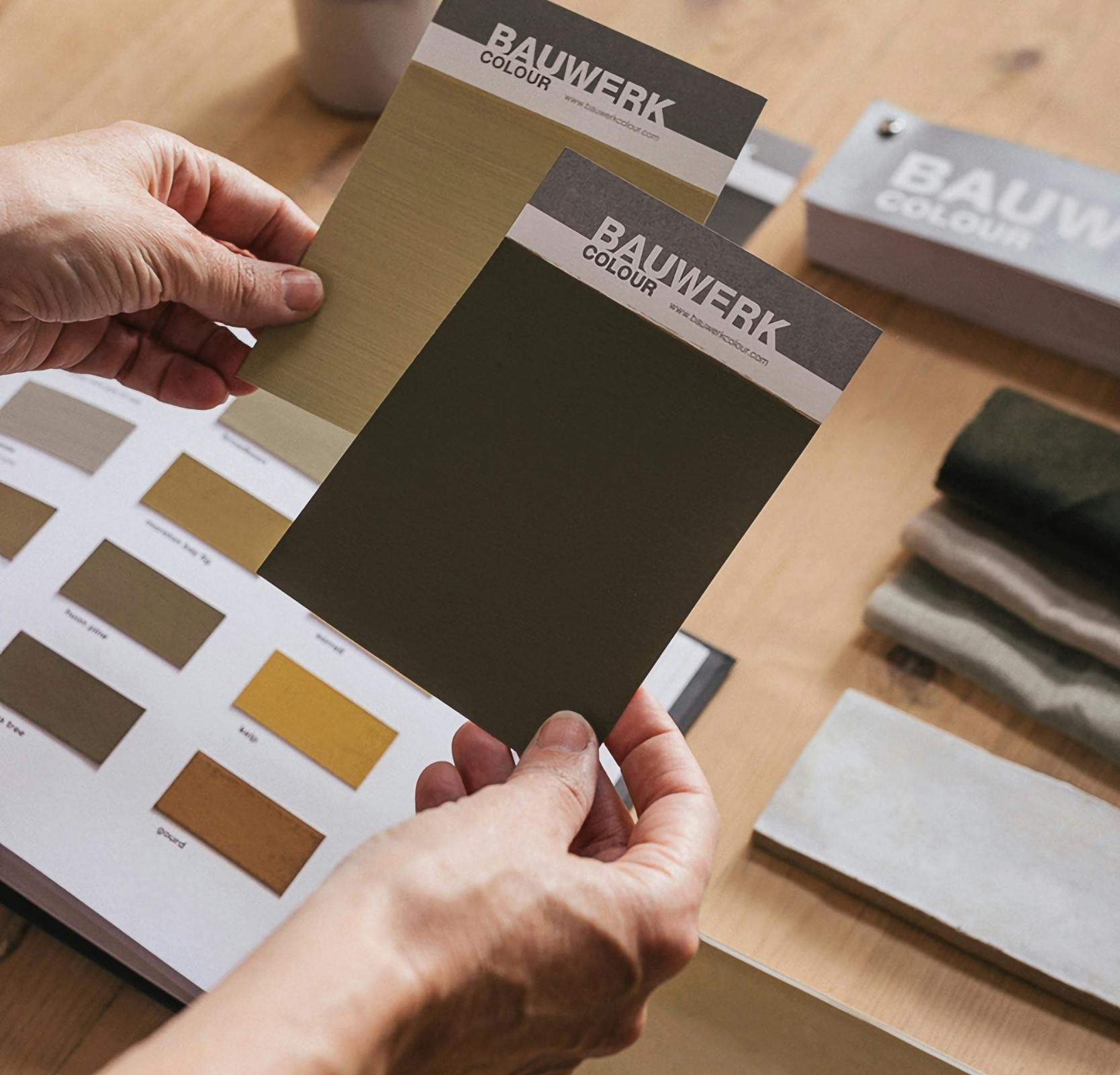 Bauwerk Colour Stockist giving a Colour Consultation and explaining the unique Properties of Bauwerk Limewash Paint
