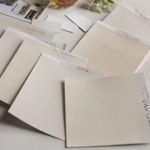 A collection of our most popular neutral tones. Bone, Raw White, Mykonos, Stone, Tranquil, Hoar Frost, Calm