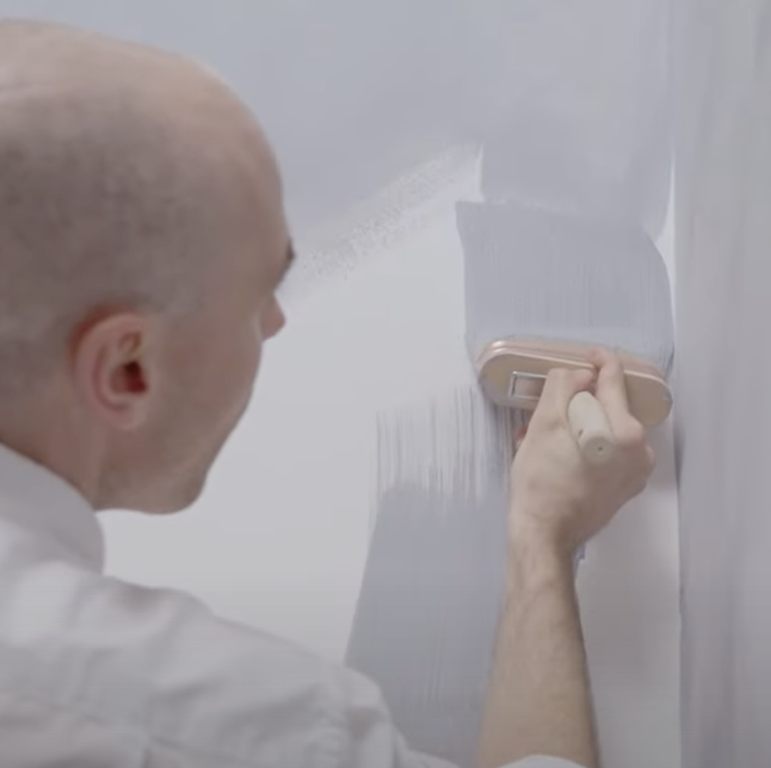 Limewash Paint Cutting into Corners