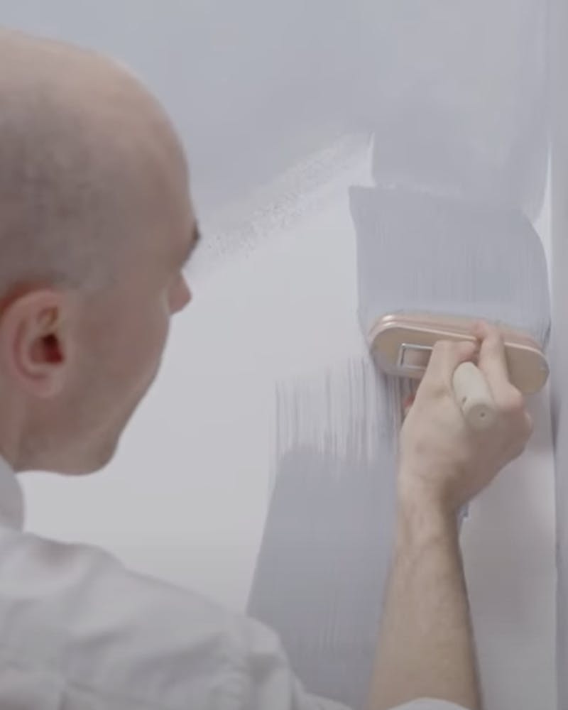 Limewash Paint Cutting into Corners