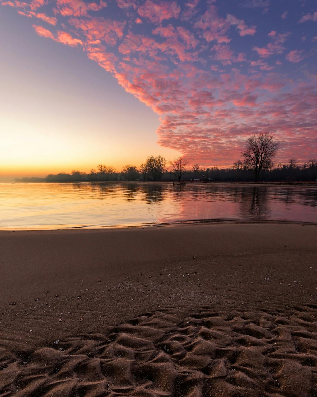 A sunset in Bay City State Park
