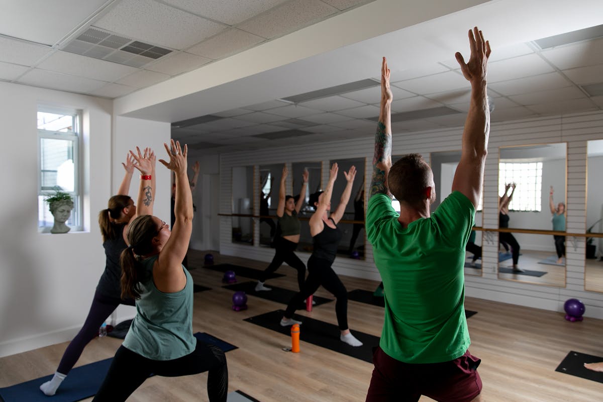 Yoga class at Sanctuary Yoga in Bay City, Michigan