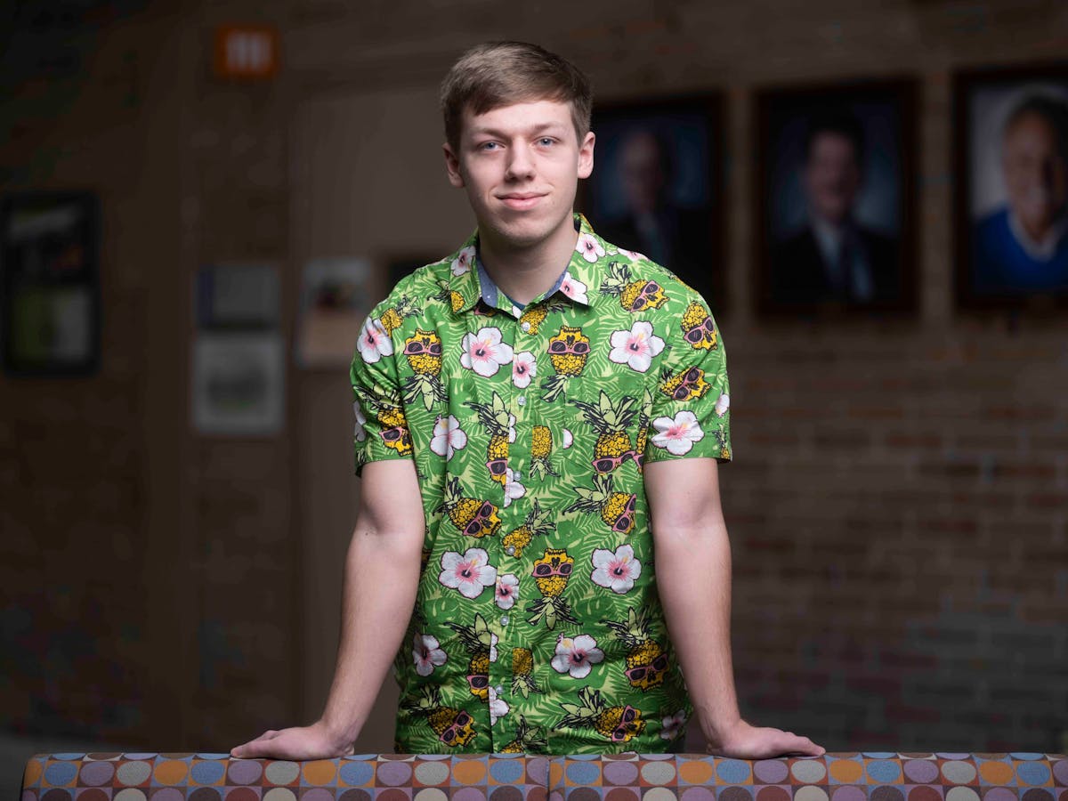 Gavin, a student at the Career Center in Bay City