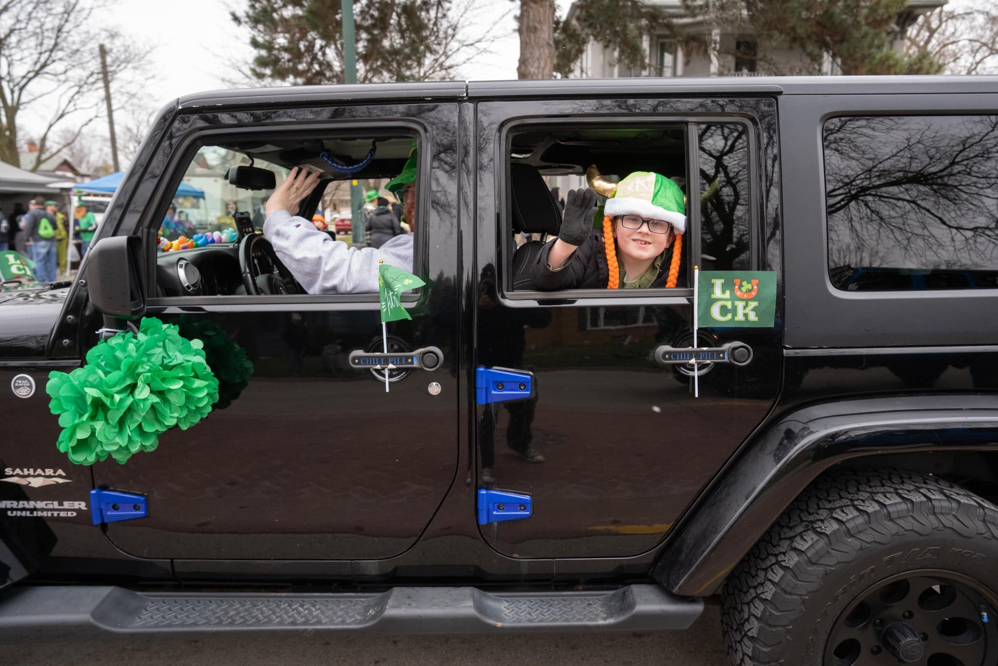 Participants in Bay City's St. Patrick's Day Parade