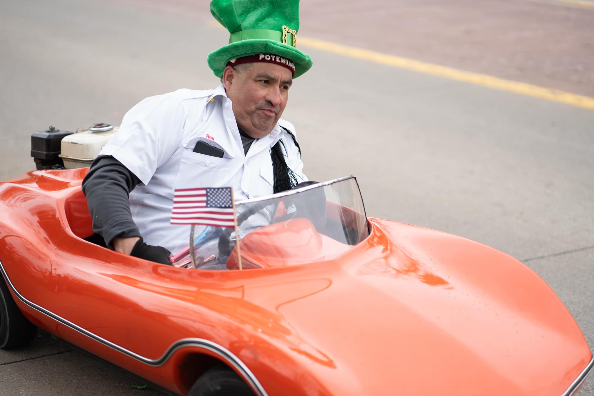 Participants in Bay City's St. Patrick's Day Parade