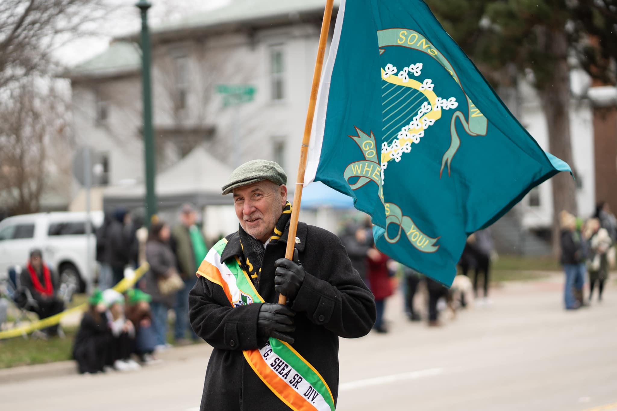 Participants in Bay City's St. Patrick's Day Parade