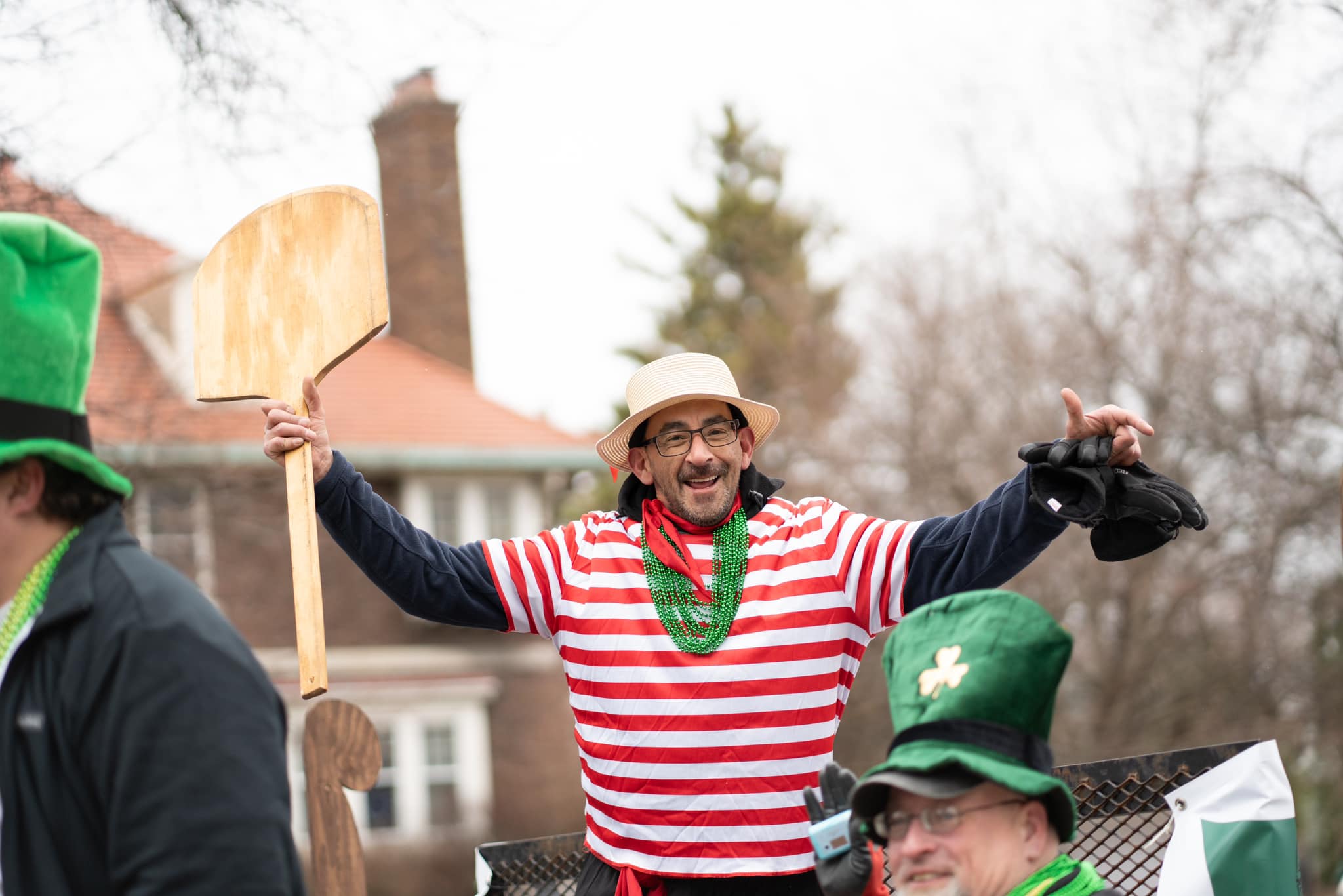 Participants in Bay City's St. Patrick's Day Parade