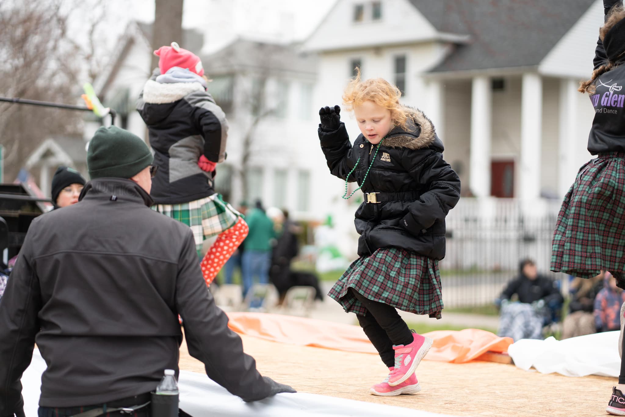 Participants in Bay City's St. Patrick's Day Parade