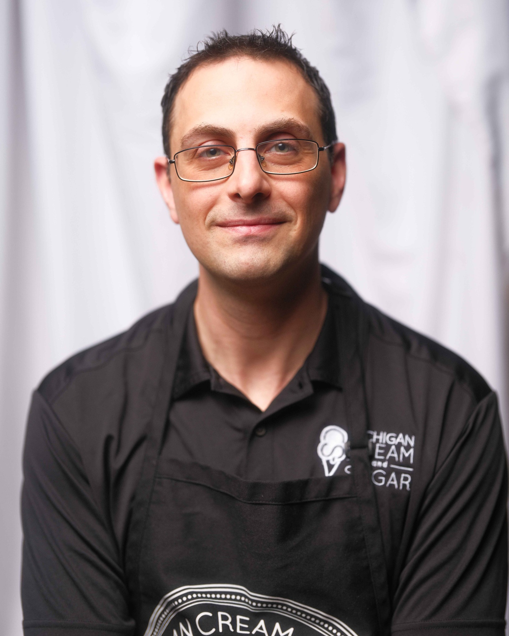 Tim Mangan of Michigan Cream & Sugar Ice Cream Company in Bay City, Michigan