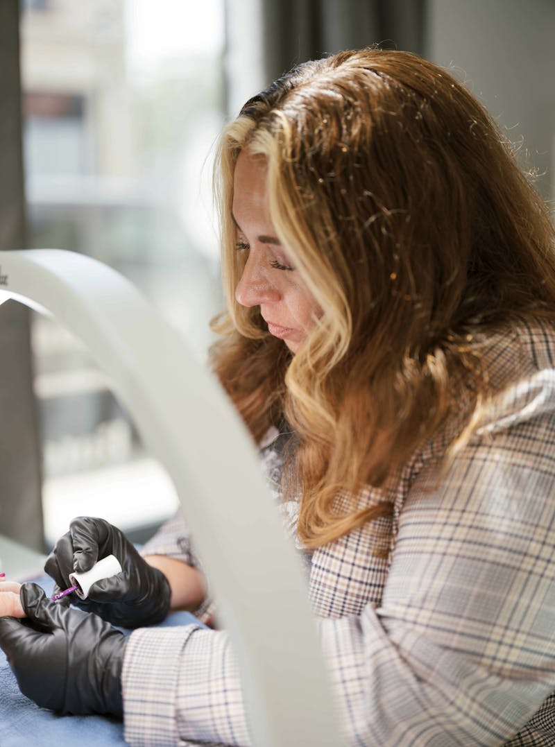 Ashley Earle of Ashley's Nails on Midland Street in Bay City, Michigan