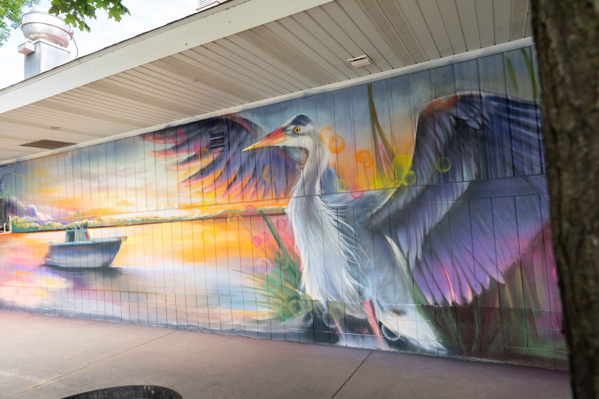 A recent mural installed in Bay City, Michigan