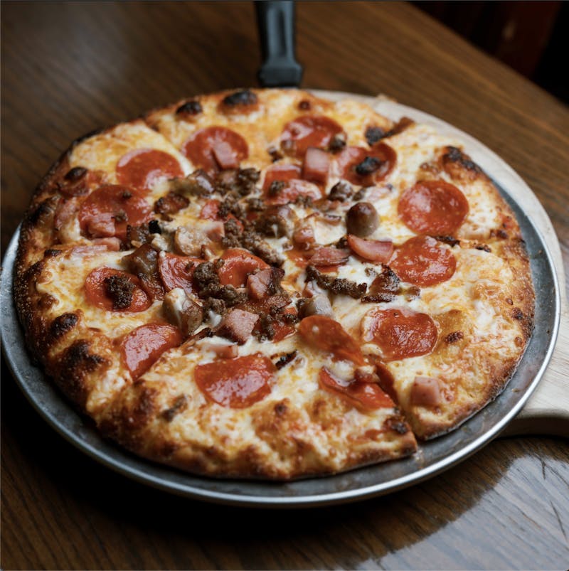 Pizza from W.H. Ales, located in Bay City, Michigan