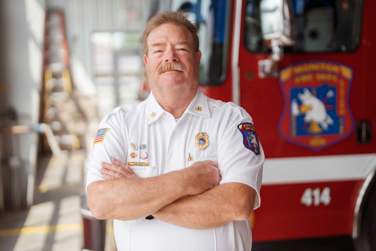 A Monitor Townships Firefighter, Bay City, Michigan.
