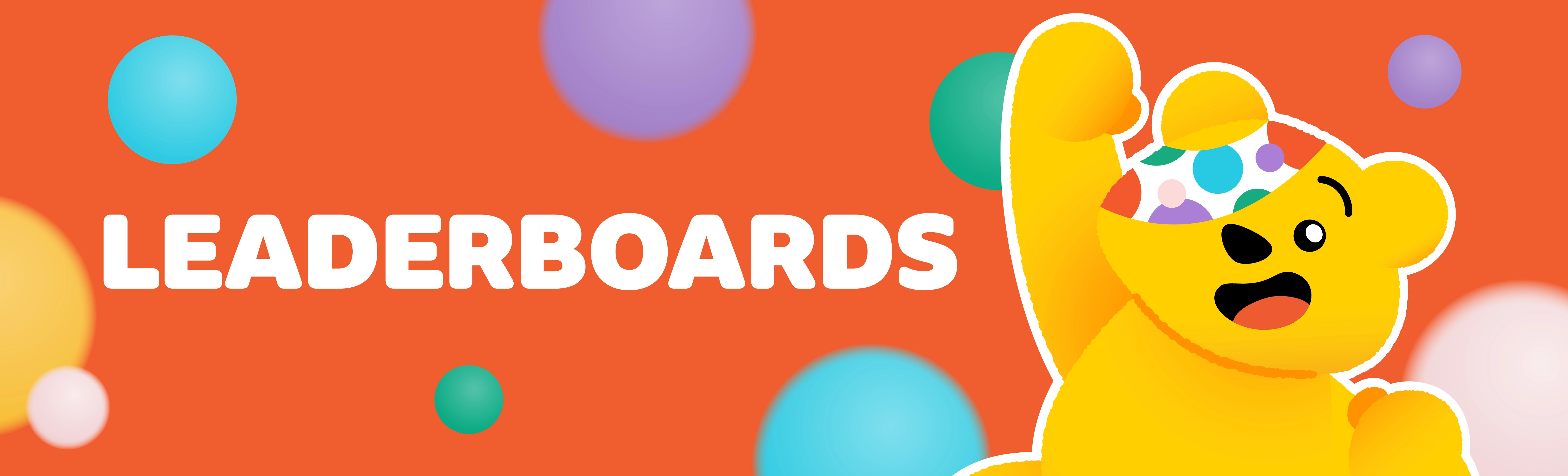 Leaderboard banner with Pudsey waving.