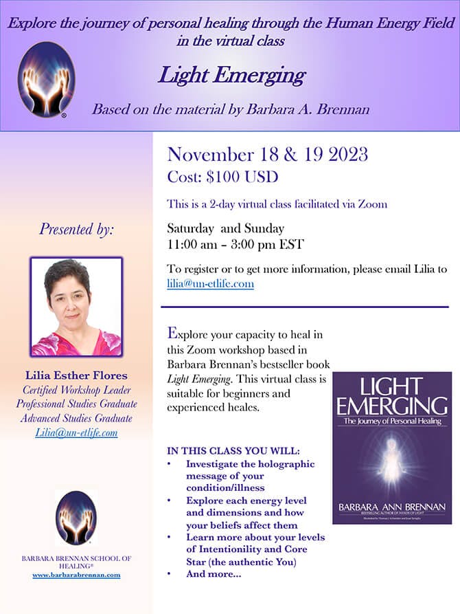 Light Emerging Virtual Class, November 18-19, 2023