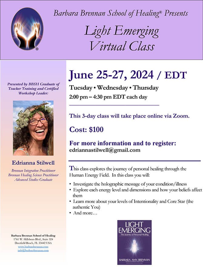 Light Emerging Virtual Class, June 25-27, 2024