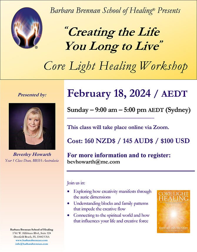 Core Light Healing Virtual Class, February 18, 2024