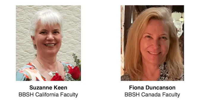 Suzanne Keen and Fiona Duncanson, BBSH Faculty