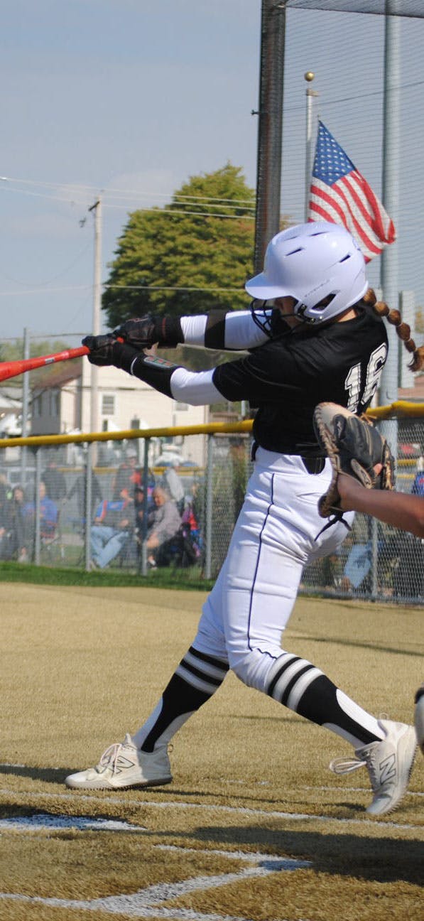 Brynnley hitting a homer