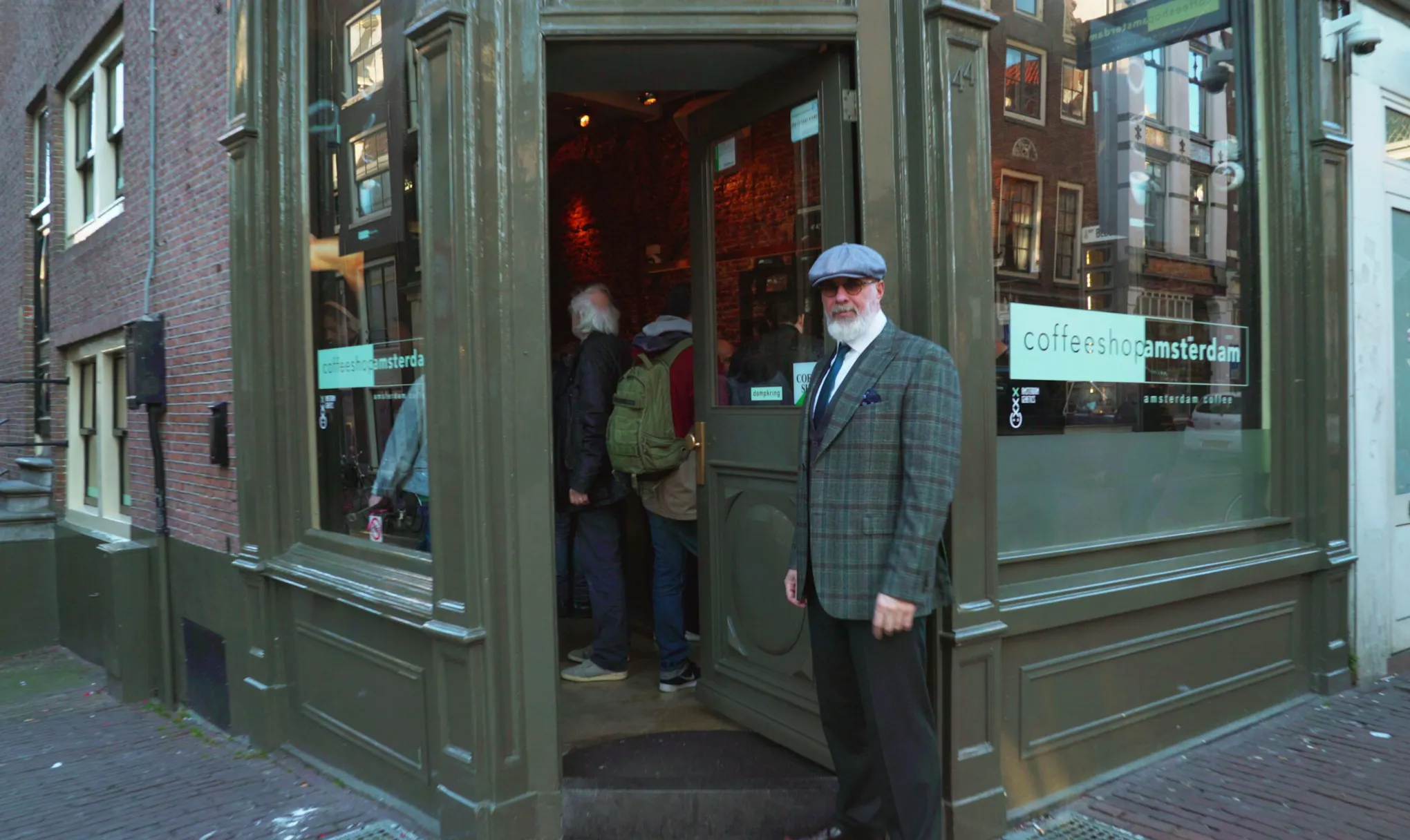 Ingang Coffeeshop Amsterdam