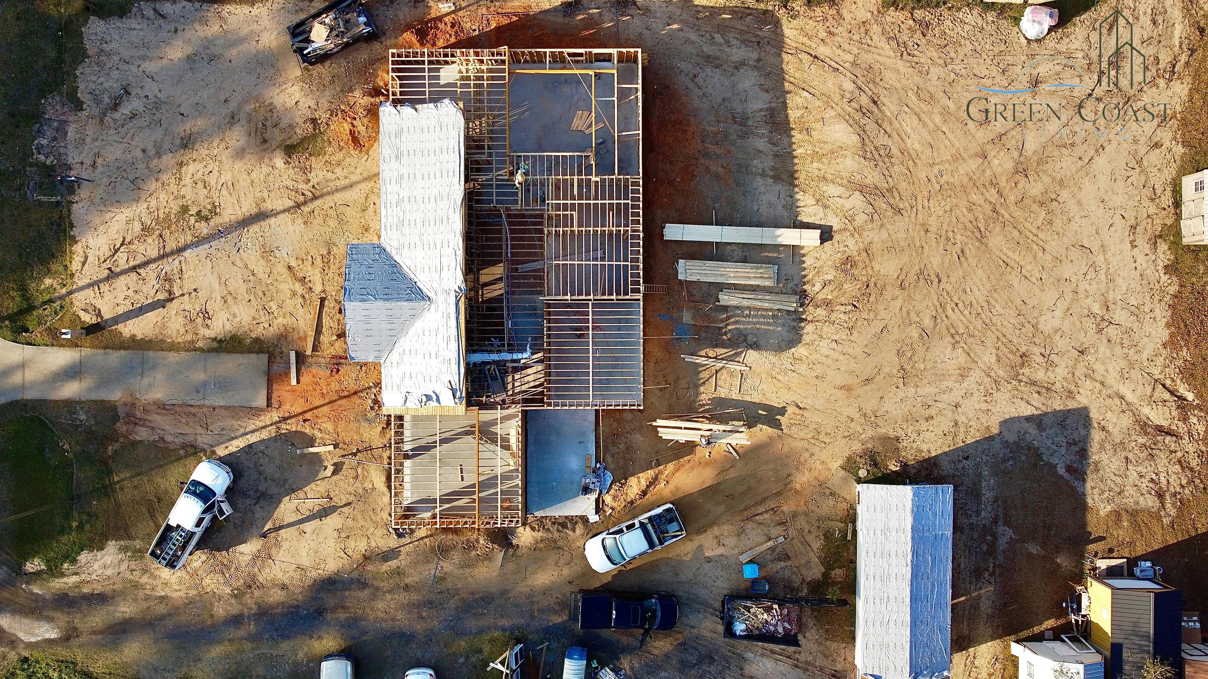 Home with major renovation and addition under construction