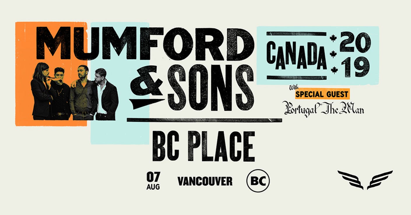 Mumford Sons announce only Canadian tour date of 2019 – BC Place