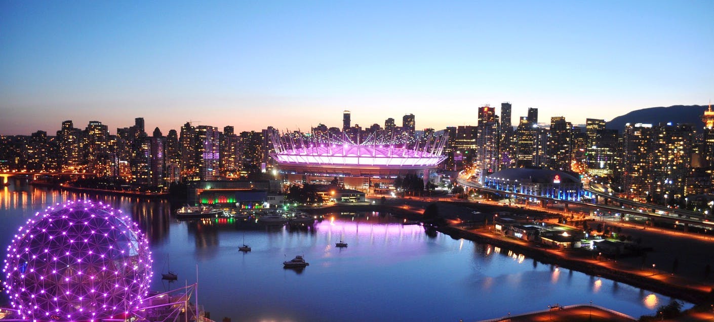 The Northern Lights Display BC Place