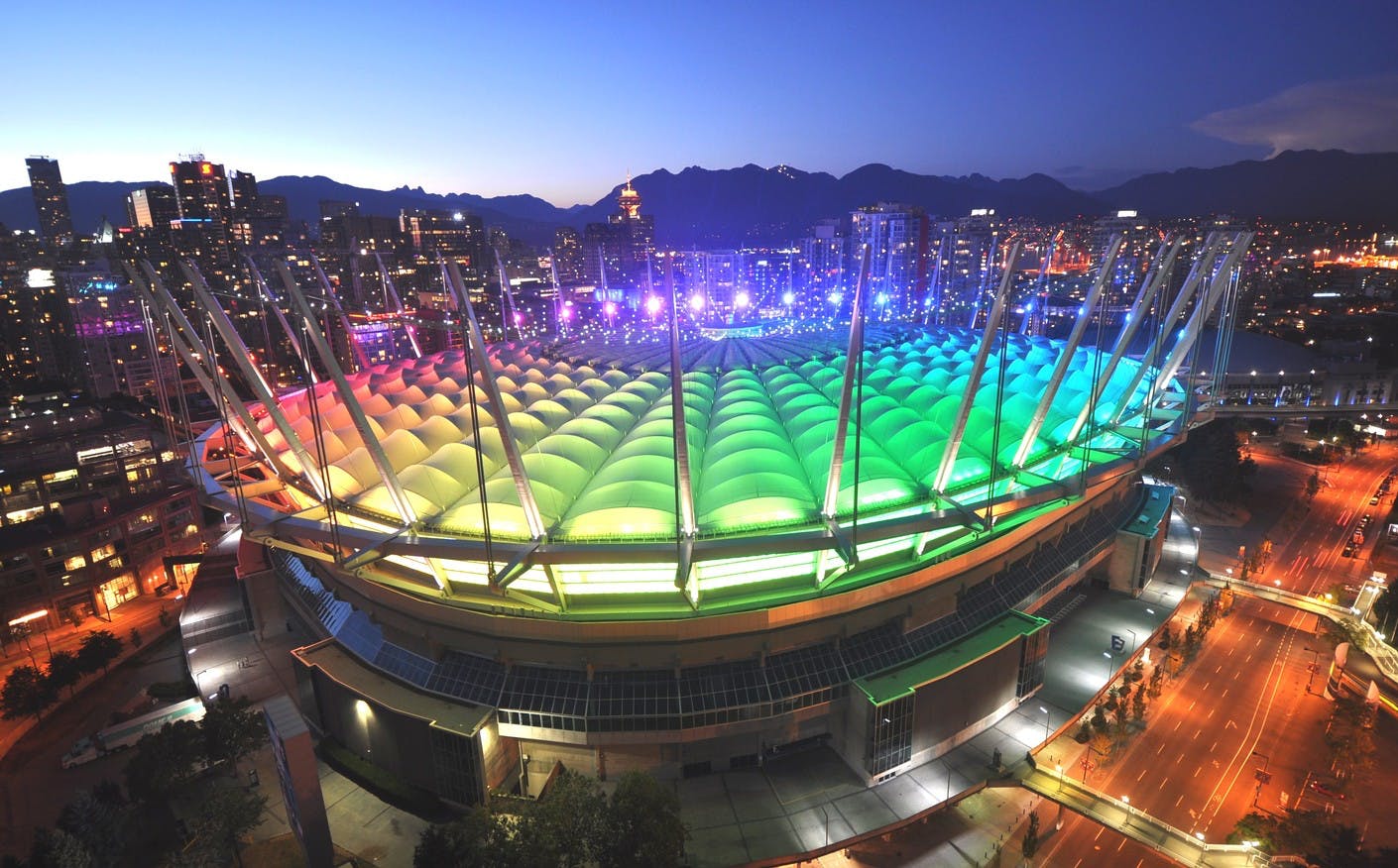 NORTHERN LIGHTS DISPLAY AUGUST 2021 BC Place