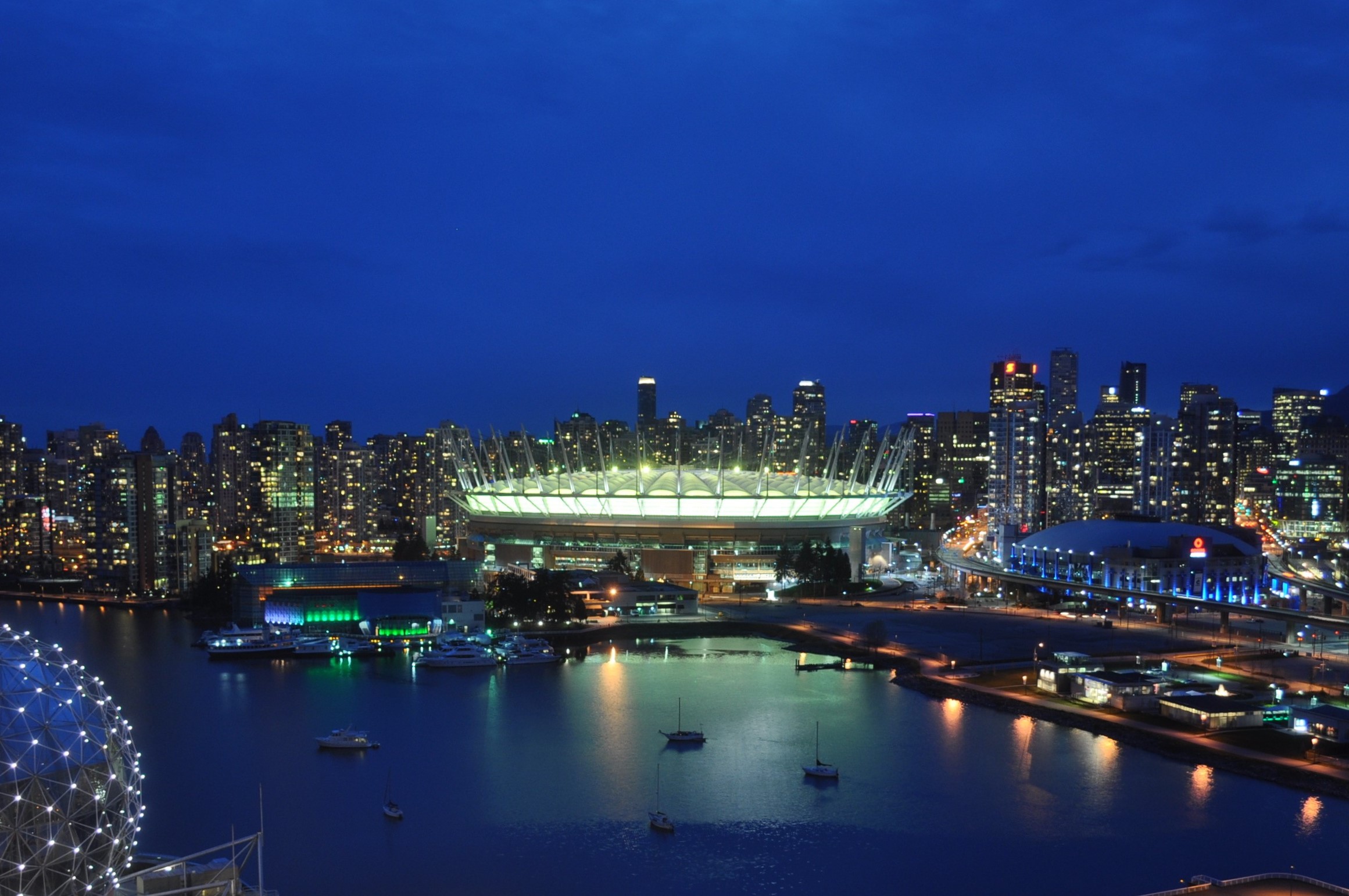 Bc Place Glows Yellow For Skin Cancer Awareness Month Bc Place