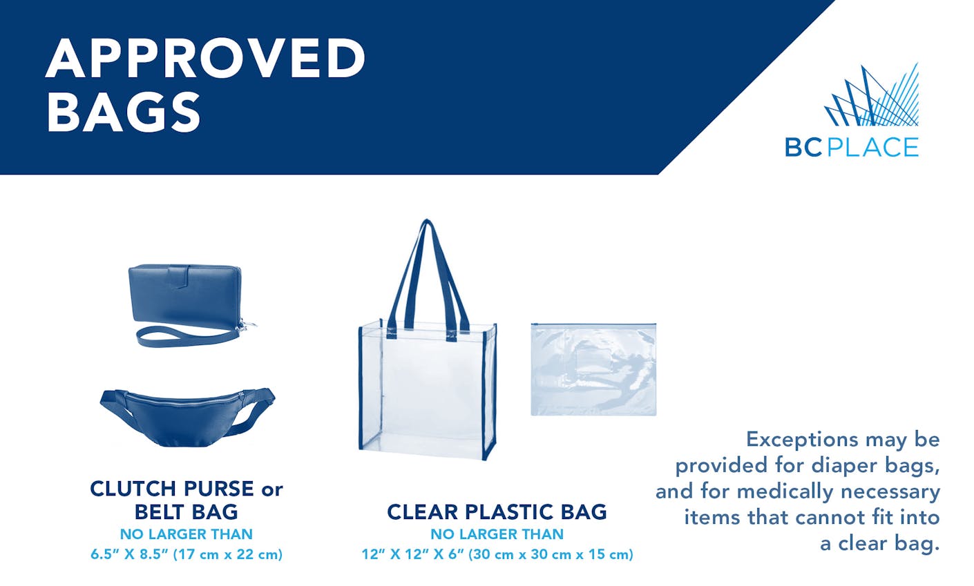 Clear Bag Policy – BC Place