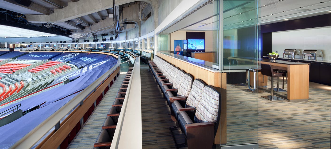 Balcony and goalpost lounges – BC Place