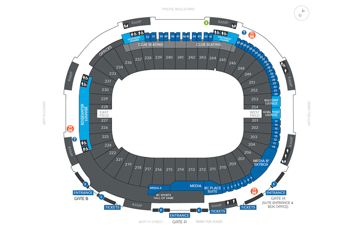 Stadium Maps – BC Place