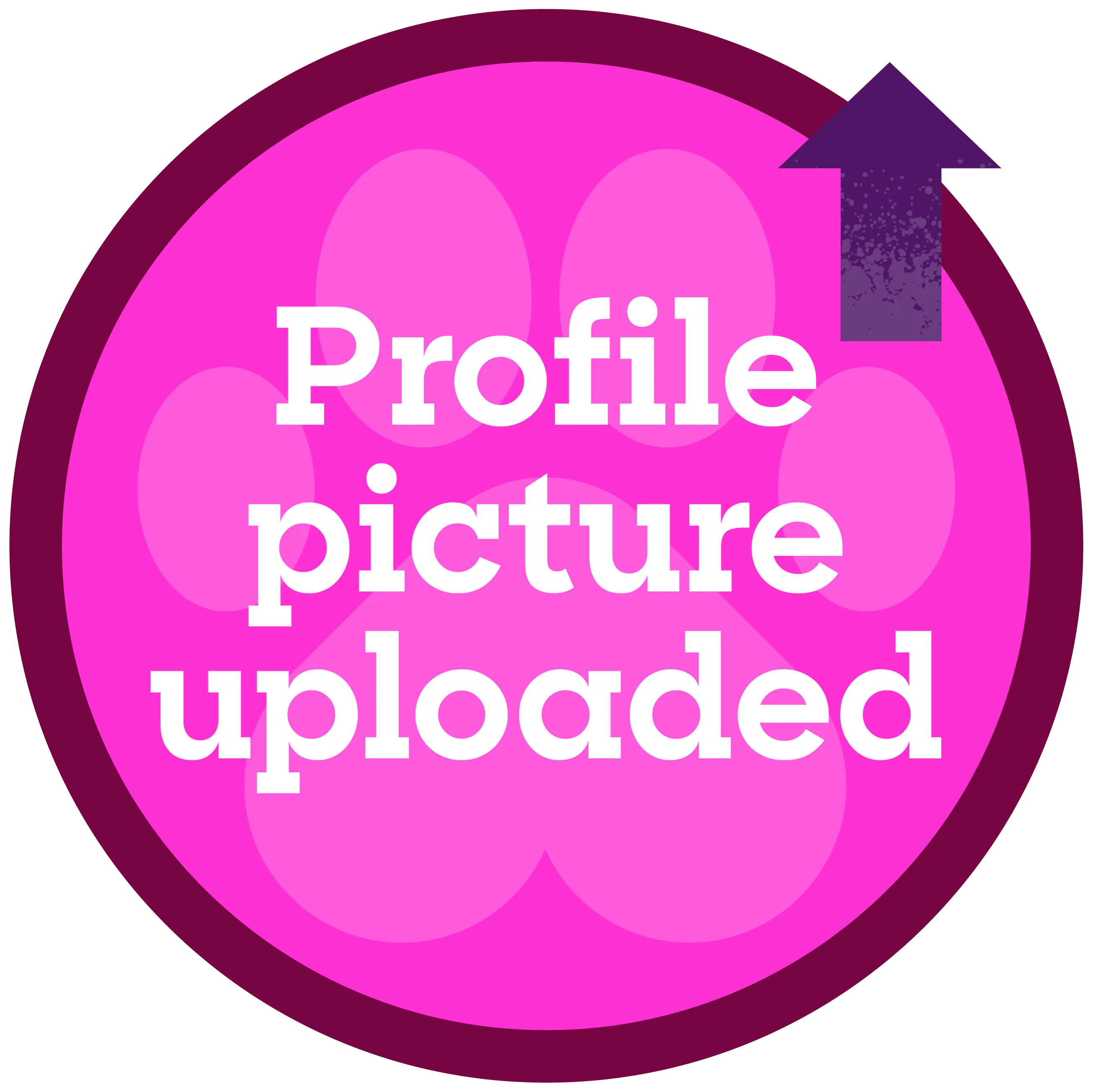 Profile picture uploaded badge