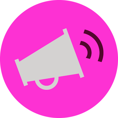 megaphone icon.